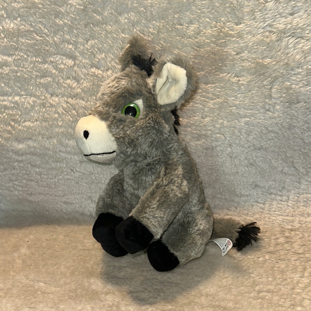 Gray Stuffed Donkey Toy